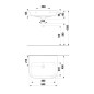 Jika Deep - Lavabo, 56x45 cm, avec trop-plein, sans trou pour robinet, blanc H8103670001091 Jika Deep - Lavabo, 56x45 cm, avec trop-plein, sans trou pour robinet, blanc H8103670001091
