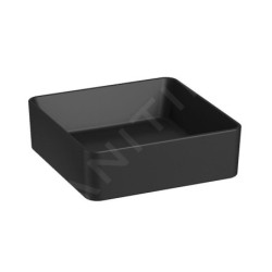 Jika Cubito Pure - Vasque à poser, 38x38 mm, sans trop-plein, noir mat H8184227161121