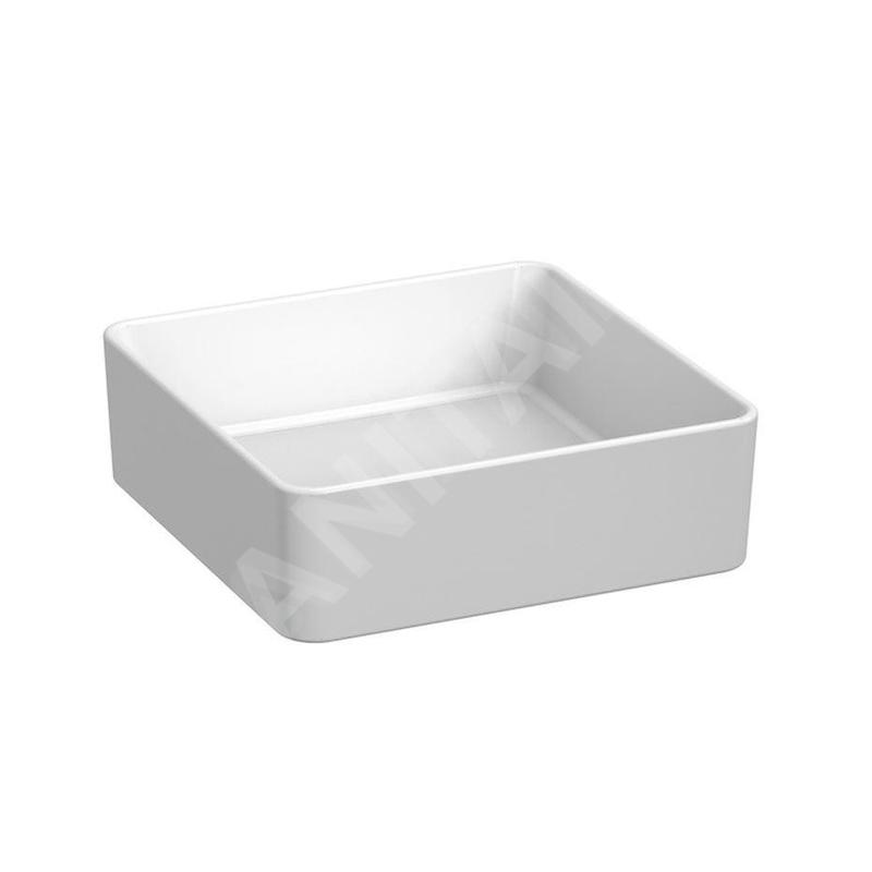 Jika Cubito Pure - Vasque à poser, 38x38 cm, sans trop-plein, blanc mat H8184227571121