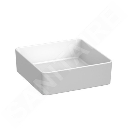 Jika Cubito Pure - Vasque à poser, 38x38 cm, sans trop-plein, blanc mat H8184227571121