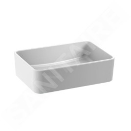 Jika Cubito Pure - Vasque à poser, 50x35 cm, sans trop-plein, blanc mat H8184237571121