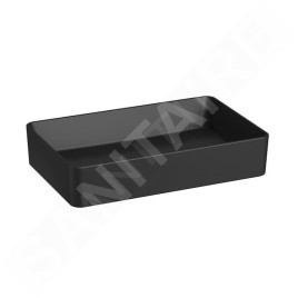 Jika Cubito Pure - Vasque à poser, 60x38 mm, sans trop-plein, noir mat H8184277161121