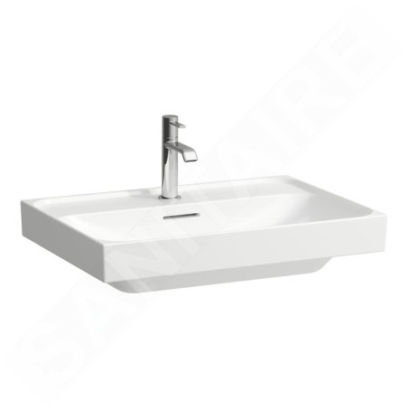 Laufen Meda - Lavabo, 65x46 cm, avec trop-plein, trou pour robinet, blanc H8101140001041