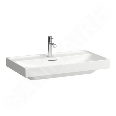 Laufen Meda - Lavabo, 80x46 cm, avec trop-plein, trou pour robinet, blanc H8101170001041