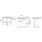 Laufen Meda - Lavabo, 80x46 cm, avec trop-plein, trou pour robinet, blanc H8101170001041