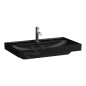 Laufen Meda - Lavabo, 80x46 cm, avec trop-plein, trou pour robinet, noir mat H8101177161041 Laufen Meda - Lavabo, 80x46 cm, avec trop-plein, trou pour robinet, noir mat H8101177161041