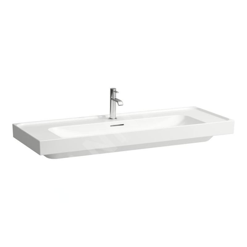 Laufen Meda - Lavabo, 120x46 cm, avec trop-plein, trou pour robinetterie, blanc H8141110001041 Laufen Meda - Lavabo, 120x46 cm, avec trop-plein, trou pour robinetterie, blanc H8141110001041