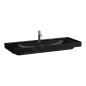 Laufen Meda - Lavabo, 120x46 cm, avec trop-plein, trou pour robinet, noir mat H8141117161041 Laufen Meda - Lavabo, 120x46 cm, avec trop-plein, trou pour robinet, noir mat H8141117161041