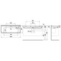 Laufen Meda - Lavabo, 120x46 cm, avec trop-plein, trou pour robinet, noir mat H8141117161041 Laufen Meda - Lavabo, 120x46 cm, avec trop-plein, trou pour robinet, noir mat H8141117161041