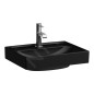 Laufen Meda - Lave-mains 45x35 mm, sans trop-plein, trou pour robinet, noir mat H8151117161111