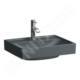 Laufen Meda - Lave-main 45x35 mm, sans trop-plein, trou pour robinet, graphite H8151117581111