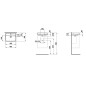 Laufen Meda - Lave-main 45x35 mm, sans trop-plein, trou pour robinet, graphite H8151117581111