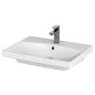 Cersanit City - Lavabo 60x45 cm, avec trop-plein, trou pour robinetterie, blanc K35-006 Cersanit City - Lavabo 60x45 cm, avec trop-plein, trou pour robinetterie, blanc K35-006