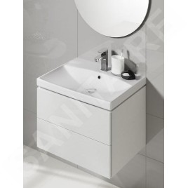 Cersanit City - Lavabo 60x45 cm, avec trop-plein, trou pour robinetterie, blanc K35-006
