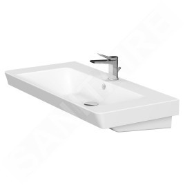 Cersanit Mille - Lavabo 101x48 cm, avec trop-plein, trou pour robinetterie, blanc K11-2324