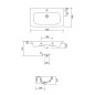 Cersanit Moduo - Lavabo 80x45 cm, avec trop-plein, trou pour robinetterie, blanc K116-013