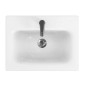 Cersanit Moduo - Lavabo de meuble 60x45 cm, avec trop-plein, trou pour robinetterie, blanc K116-043 Cersanit Moduo - Lavabo de meuble 60x45 cm, avec trop-plein, trou pour robinetterie, blanc K116-043