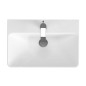 Cersanit Mille - Lavabo 60x41 cm, avec trop-plein, trou pour robinetterie, blanc K675-002
