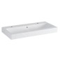 Geberit iCon - Lavabo, 90x49 cm, avec trop-plein, 2 trous pour robinetterie, blanc 502.924.00.1 Geberit iCon - Lavabo, 90x49 cm, avec trop-plein, 2 trous pour robinetterie, blanc 502.924.00.1