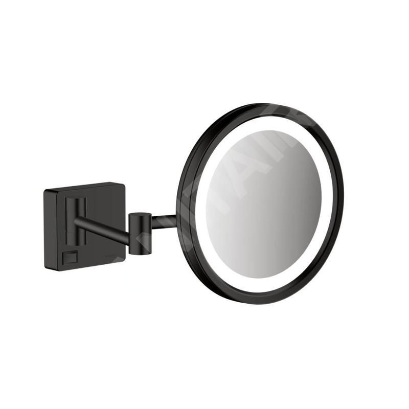 Hansgrohe AddStoris - Miroir de rasage avec éclairage LED, noir mat 41790670 Hansgrohe AddStoris - Miroir de rasage avec éclairage LED, noir mat 41790670