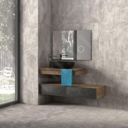 kielle Idolio - Miroir avec éclairage LED et chauffage, 60x80 cm, miroir cosmétique 50324011