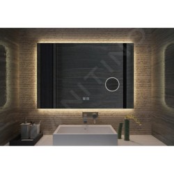 kielle Idolio - Miroir avec éclairage LED et chauffage, 60x80 cm, miroir cosmétique 50324011