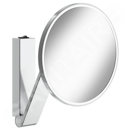 Keuco Miroirs cosmétiques - Miroir mural cosmétique avec éclairage LED, chrome 17612019004