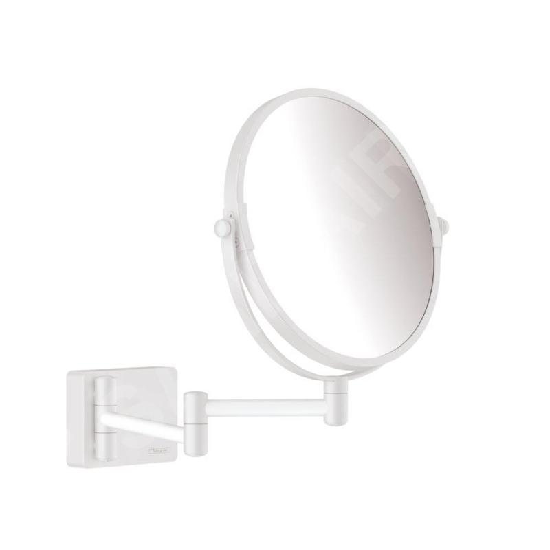 Hansgrohe AddStoris - Miroir de rasage, blanc mat 41791700 Hansgrohe AddStoris - Miroir de rasage, blanc mat 41791700