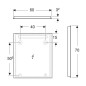 Geberit Option - Miroir avec éclairage LED, 60x70 cm, aluminium 502.805.00.1 Geberit Option - Miroir avec éclairage LED, 60x70 cm, aluminium 502.805.00.1
