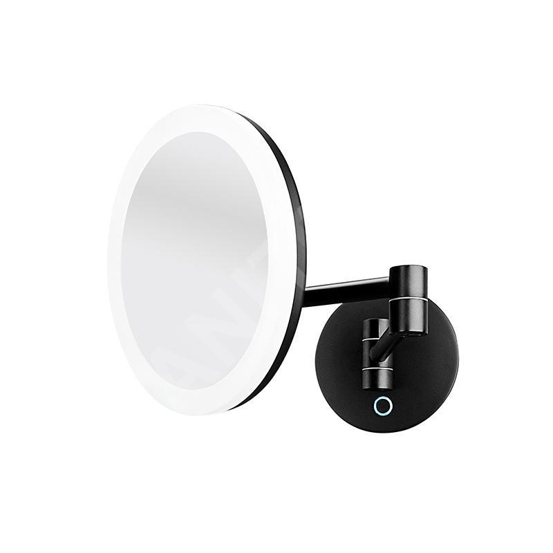 Nimco Miroirs - Miroir de maquillage mural avec éclairage LED, noir ZK 20265-90 Nimco Miroirs - Miroir de maquillage mural avec éclairage LED, noir ZK 20265-90