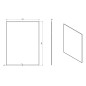 Sapho Accord - Miroir avec facette 600x800 mm, angles arrondis de sécurité, sans fixation MF441 Sapho Accord - Miroir avec facette 600x800 mm, angles arrondis de sécurité, sans fixation MF441