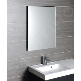 Sapho Accord - Miroir avec facette 600x800 mm, angles arrondis de sécurité, sans fixation MF441