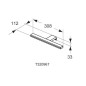 Ideal Standard Mirror&Light - Luminaire LED Pandora 308x112x33 mm, 8W, chrome T320967