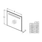 Ideal Standard Mirror&Light - Miroir 800x700 mm avec éclairage LED T3342BH Ideal Standard Mirror&Light - Miroir 800x700 mm avec éclairage LED T3342BH