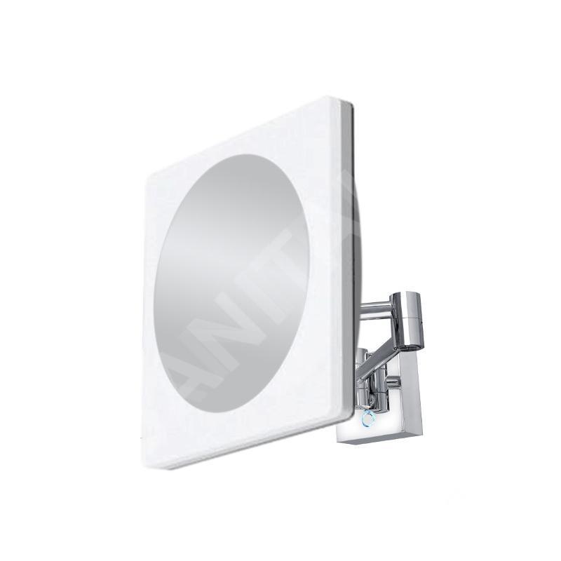 Nimco Miroir de maquillage - Miroir de maquillage mural avec éclairage LED, chrome ZK 20465-26 Nimco Miroir de maquillage - Miroir de maquillage mural avec éclairage LED, chrome ZK 20465-26