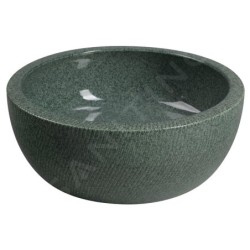 Sapho Priori - Lavabo en céramique, diamètre 420 mm, vert PI013