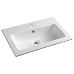 Sapho Lavabos - Lavabo 600x400 mm, avec trop-plein, trou pour robinet, blanc 44060