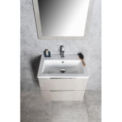 Sapho Lavabos - Lavabo 600x400 mm, avec trop-plein, trou pour robinet, blanc 44060