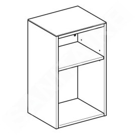 Geberit Smyle Square - Meuble latéral, ouvert, lave 500.358.JK.1