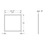Geberit ONE - Cadre de couverture 1200x930 mm, pour armoire encastrée Geberit ONE avec miroir, blanc 505.845.00.1