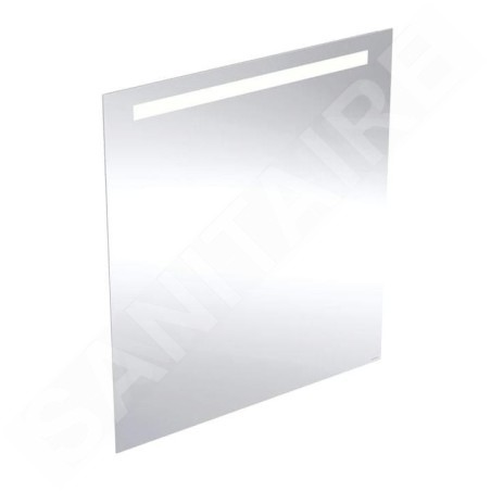 Geberit Option - Miroir avec éclairage LED, 80x90 cm, aluminium 502.813.00.1