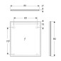 Geberit Option - Miroir avec éclairage LED, 80x90 cm, aluminium 502.813.00.1 Geberit Option - Miroir avec éclairage LED, 80x90 cm, aluminium 502.813.00.1
