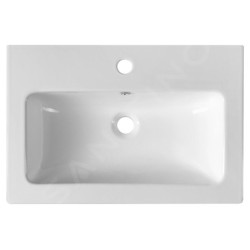 Sapho Lavabos - Lavabo 600x400 mm, avec trop-plein, trou pour robinet, blanc 44060