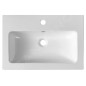Sapho Lavabos - Lavabo 600x400 mm, avec trop-plein, trou pour robinet, blanc 44060 Sapho Lavabos - Lavabo 600x400 mm, avec trop-plein, trou pour robinet, blanc 44060