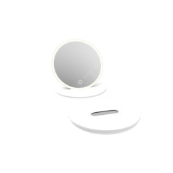 kielle Idolio - Miroir cosmétique portable avec éclairage LED, blanc 50324030