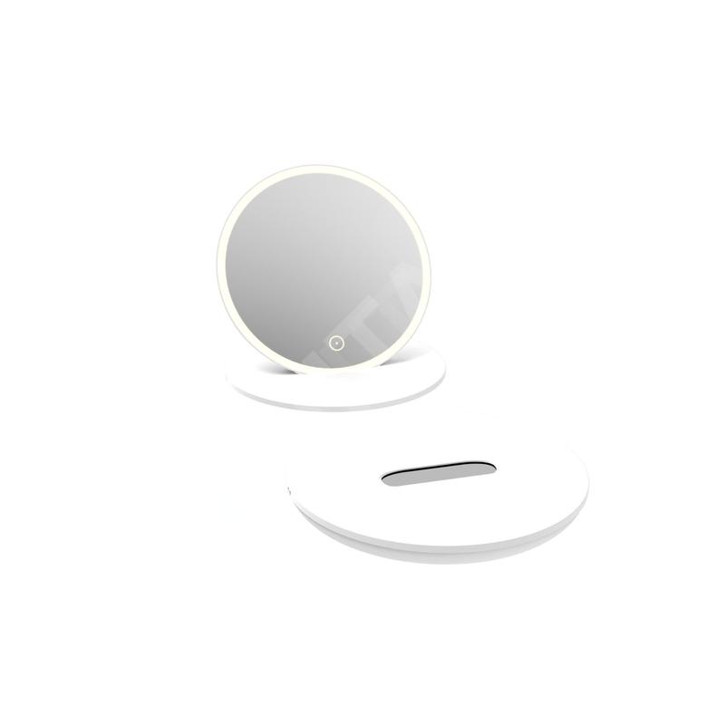 kielle Idolio - Miroir cosmétique portable avec éclairage LED, blanc 50324030 kielle Idolio - Miroir cosmétique portable avec éclairage LED, blanc 50324030
