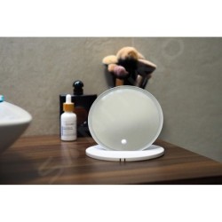 kielle Idolio - Miroir cosmétique portable avec éclairage LED, blanc 50324030