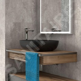 kielle Idolio - Miroir avec éclairage LED et chauffage, 60x80 cm 50324001