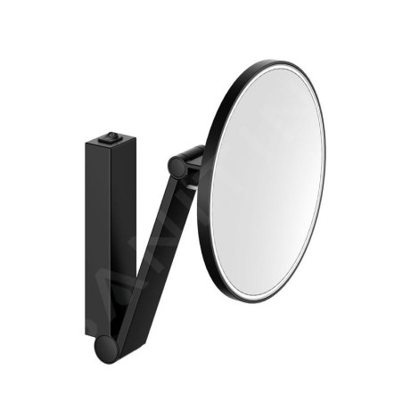 Keuco Miroirs cosmétiques - Miroir de maquillage avec éclairage LED, noir mat 17612379004
