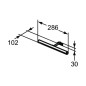 Ideal Standard Mirror&Light - Éclairage LED Irene 286x102x30 mm, chrome T2909AA